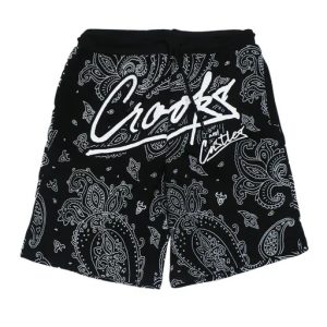Crooks & Castles ON TOP Black Short