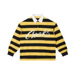 Crooks & Castles Flight Script Striped Polo Sweatshirts