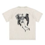 Dying Angel Washed Raglan T Shirt